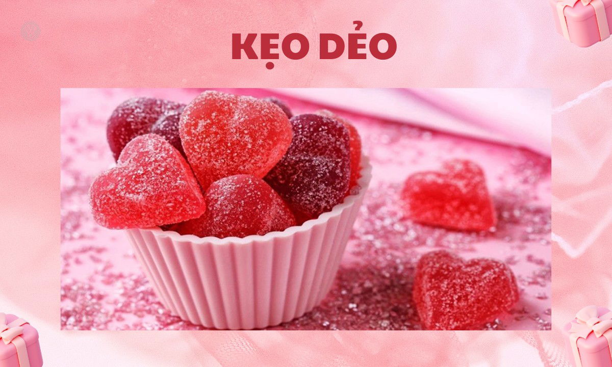 Kẹo dẻo thể hiện tình yêu bền chặt , dẻo dai 