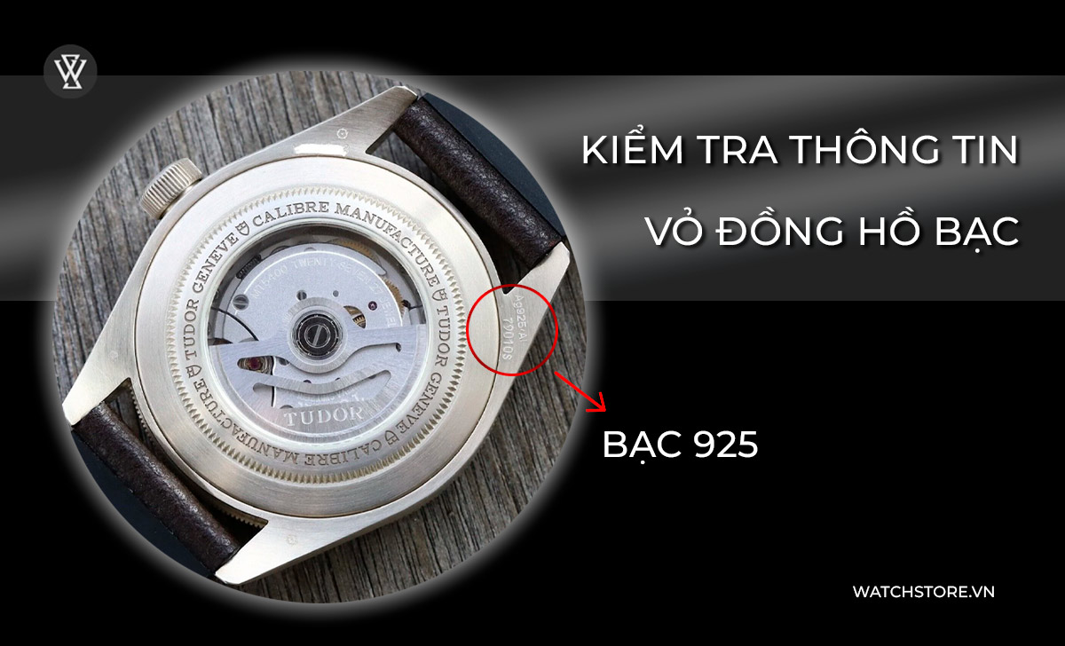 Kiểm tra thông tin vỏ đồng hồ bạc