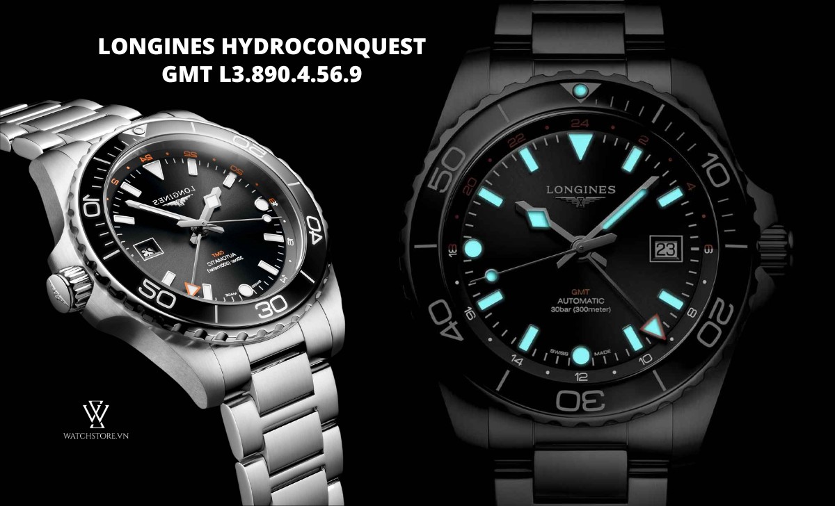 Longines HydroConquest GMT L3.890.4.56.6