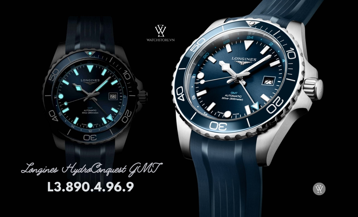 Longines HydroConquest GMT L3.890.4.96.9