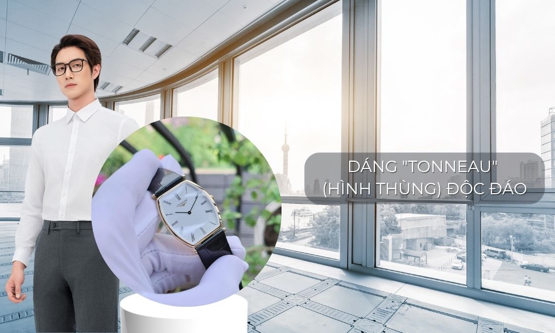 Longines L4.705.2.11.2 dáng hình thùng