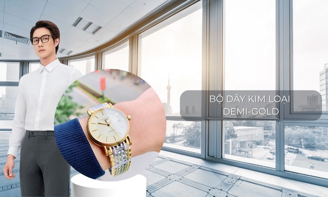 Longines L4.921.2.42.7 dây kim loại