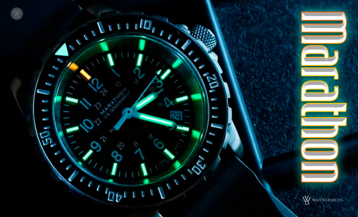GTLS/H3 là gì? 4 hãng sản xuất đồng hồ dạ quang uy tín 6 Marathon