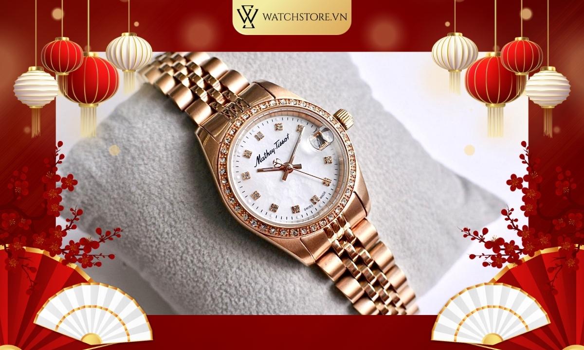 Mẫu đồng hồ nữ Tissot này mang vẻ đẹp cổ điển