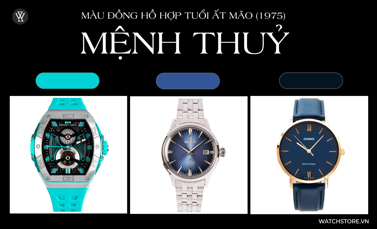 Tuổi Mão đeo đồng hồ màu gì để may mắn, hợp phong thủy? 3 màu đồng hồ hợp tuổi Ất Mão