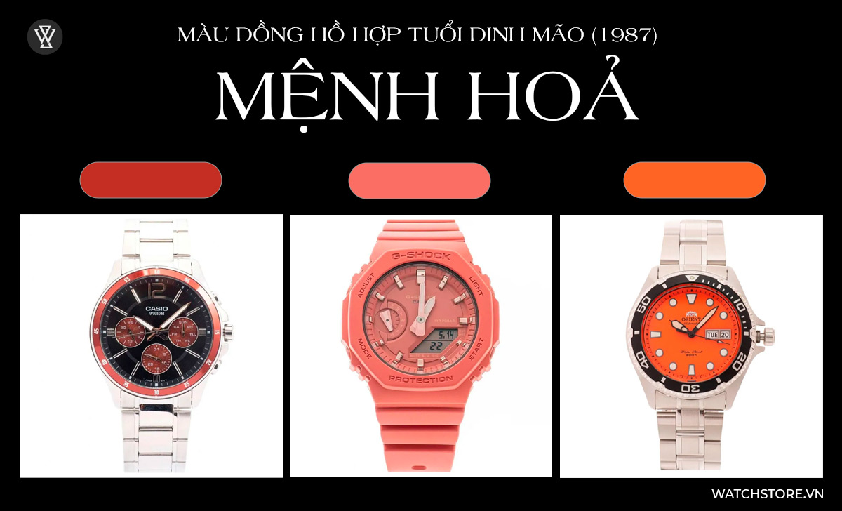 Tuổi Mão đeo đồng hồ màu gì để may mắn, hợp phong thủy? 4 màu đồng hồ hợp tuổi Đinh Mão