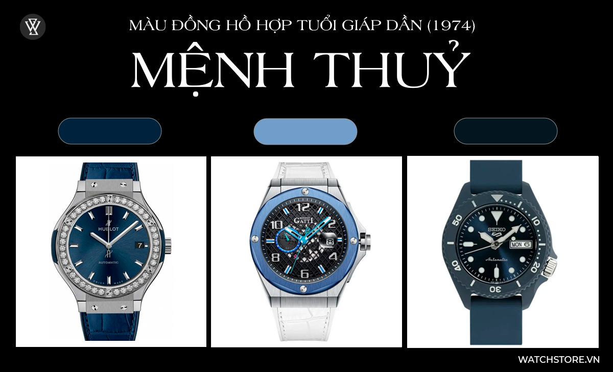 Tuổi Dần đeo đồng hồ màu gì để may mắn? Gợi ý mẫu hợp mệnh 3 màu đồng hồ hợp tuổi Giáp Dần