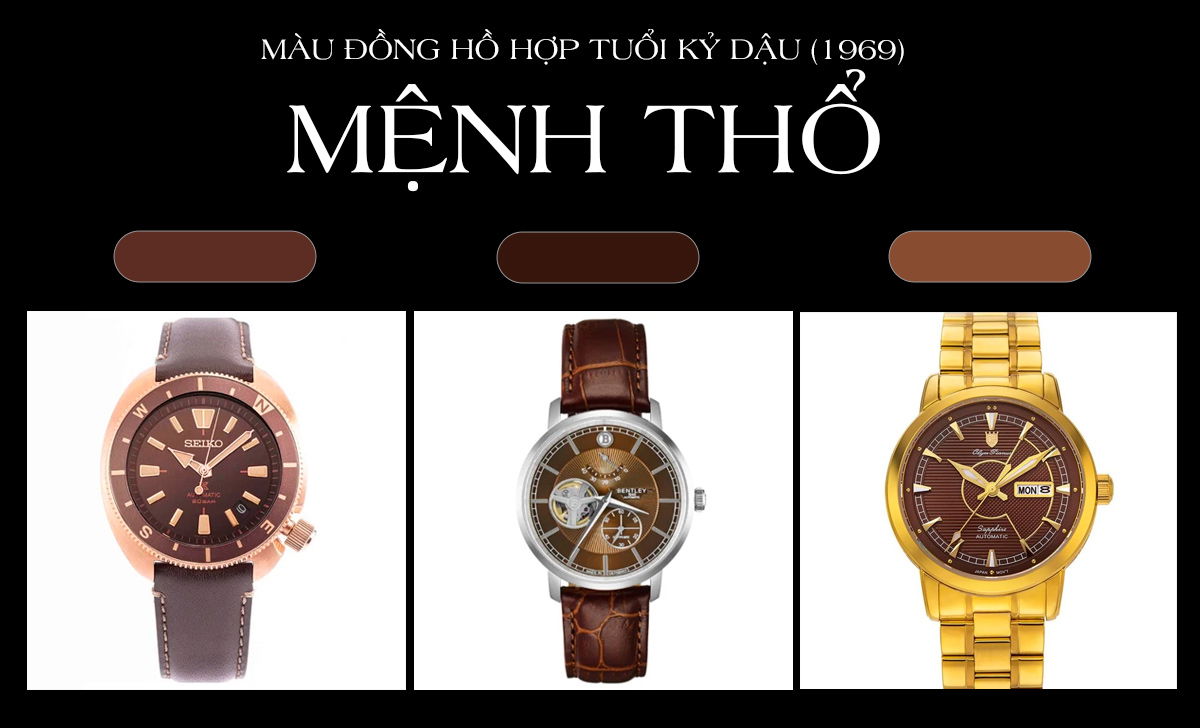 Tuổi Dậu nên đeo đồng hồ màu gì vượng khí? Gợi ý 30 mẫu đẹp 2 màu đồng hồ hợp tuổi Kỷ Dậu