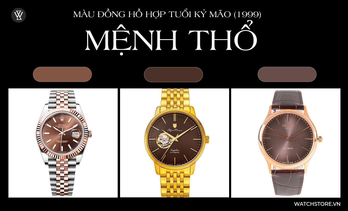 Tuổi Mão đeo đồng hồ màu gì để may mắn, hợp phong thủy? 5 màu đồng hồ hợp tuổi Kỷ Mão