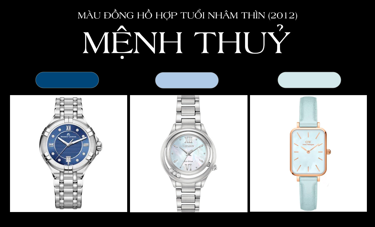 màu đồng hồ hợp tuổi Nhâm Thìn