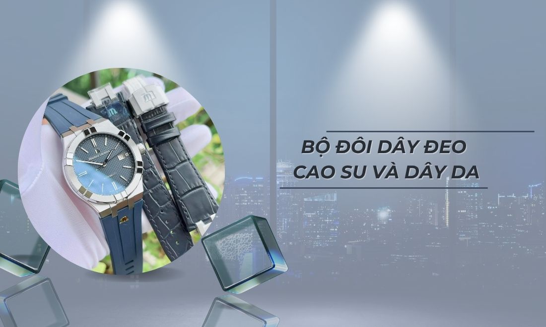 Maurice Lacroix AI6008-SS00B-430-4 bộ đôi dây đeo