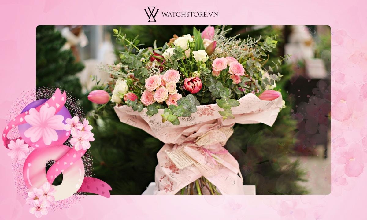 Hoa tươi chính là món quà 8/3 đầy ngọt ngào