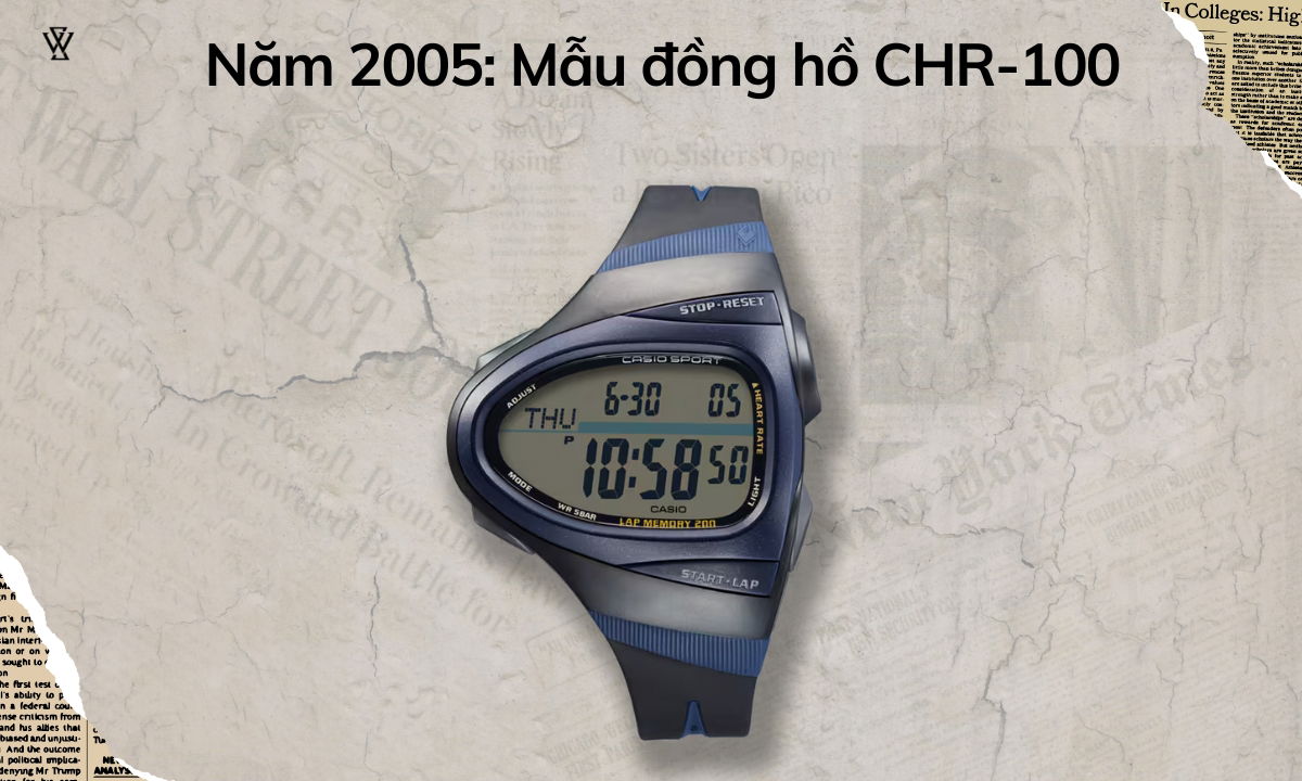 đồng hồ được trang bị dây đeo ở ngực có cảm biến đo nhịp tim 