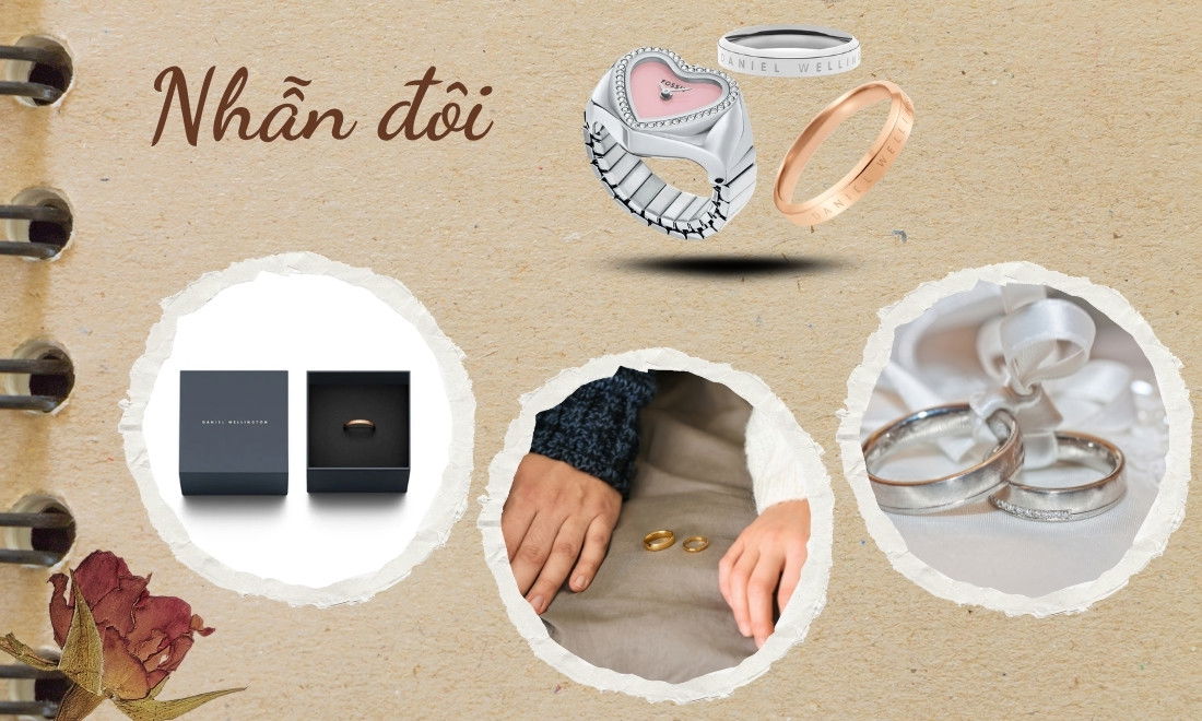 TOP 30+ Món Quà Kỷ Niệm Ngày Cưới Ý Nghĩa Khiến Người Ấy Xúc Động 3 Nhẫn đôi Daniel Wellington với thiết kế tinh tế, phù hợp tặng người thương