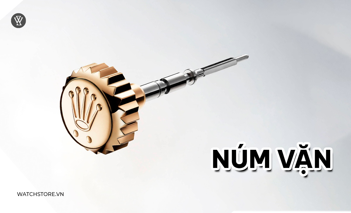 Cấu tạo đồng hồ cơ gồm những gì? 5 bộ phận cốt lõi nhất 2 Núm vặn đồng hồ