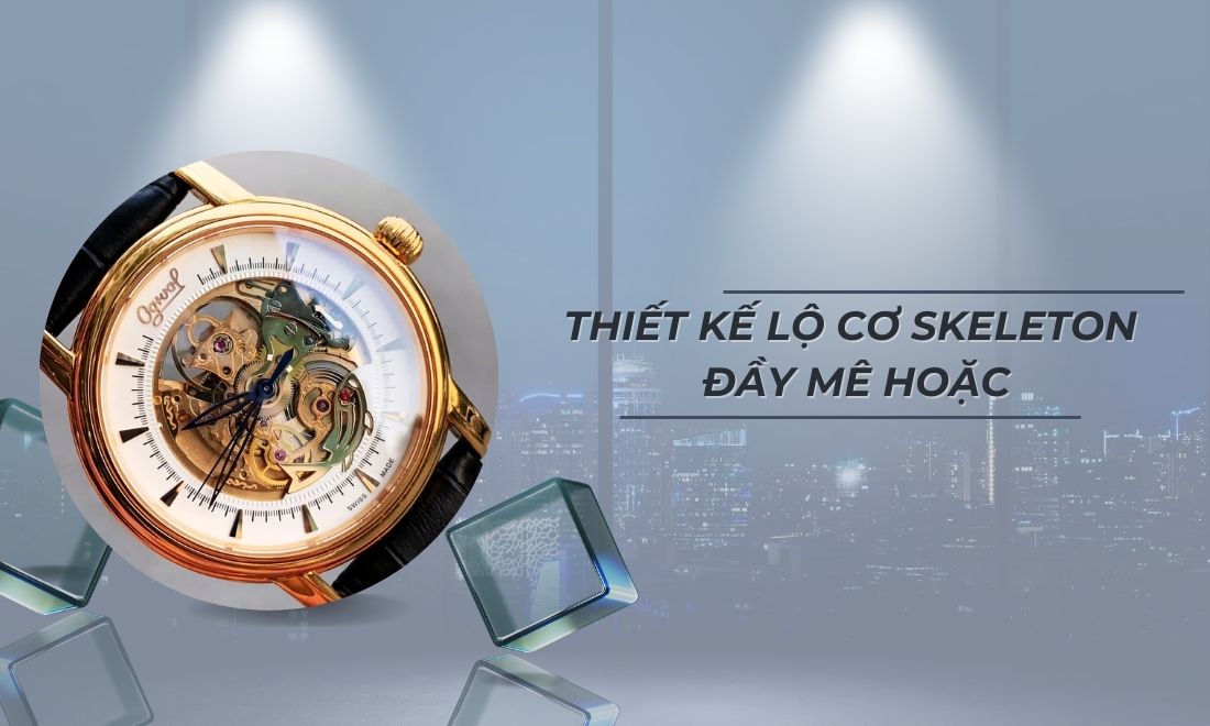 Ogival OG358.61AGR-GL mặt số lộ cơ