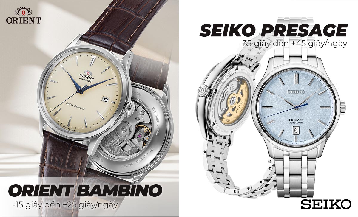 Orient Bambino vs Seiko Presage - 2 dòng đồng hồ cơ giá rẻ TỐT NHẤT 3 Orient Bambino Seiko Presage máy cơ