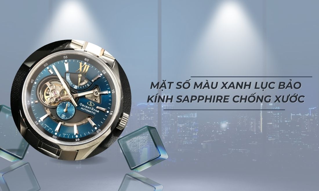 Mặt số màu xanh lục bảo