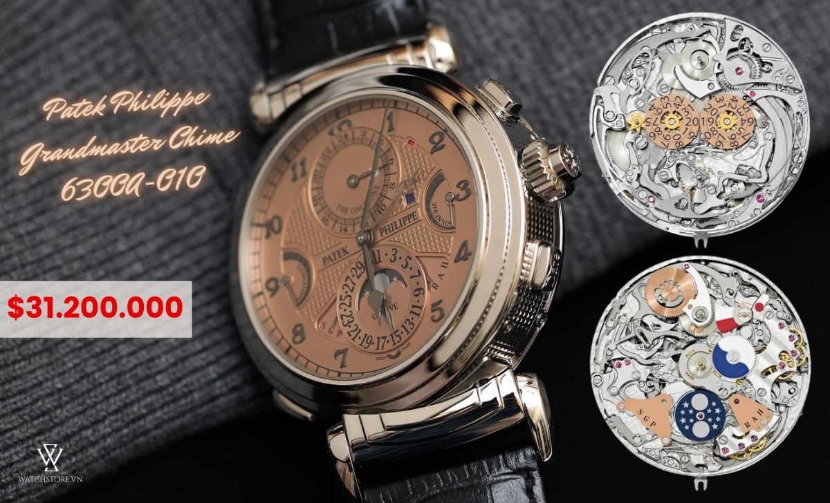 Top 10 chiếc đồng hồ đeo tay đắt nhất thế giới cập nhật 2024 4 Patek Philippe 6300A-010 Grandmaster Chime