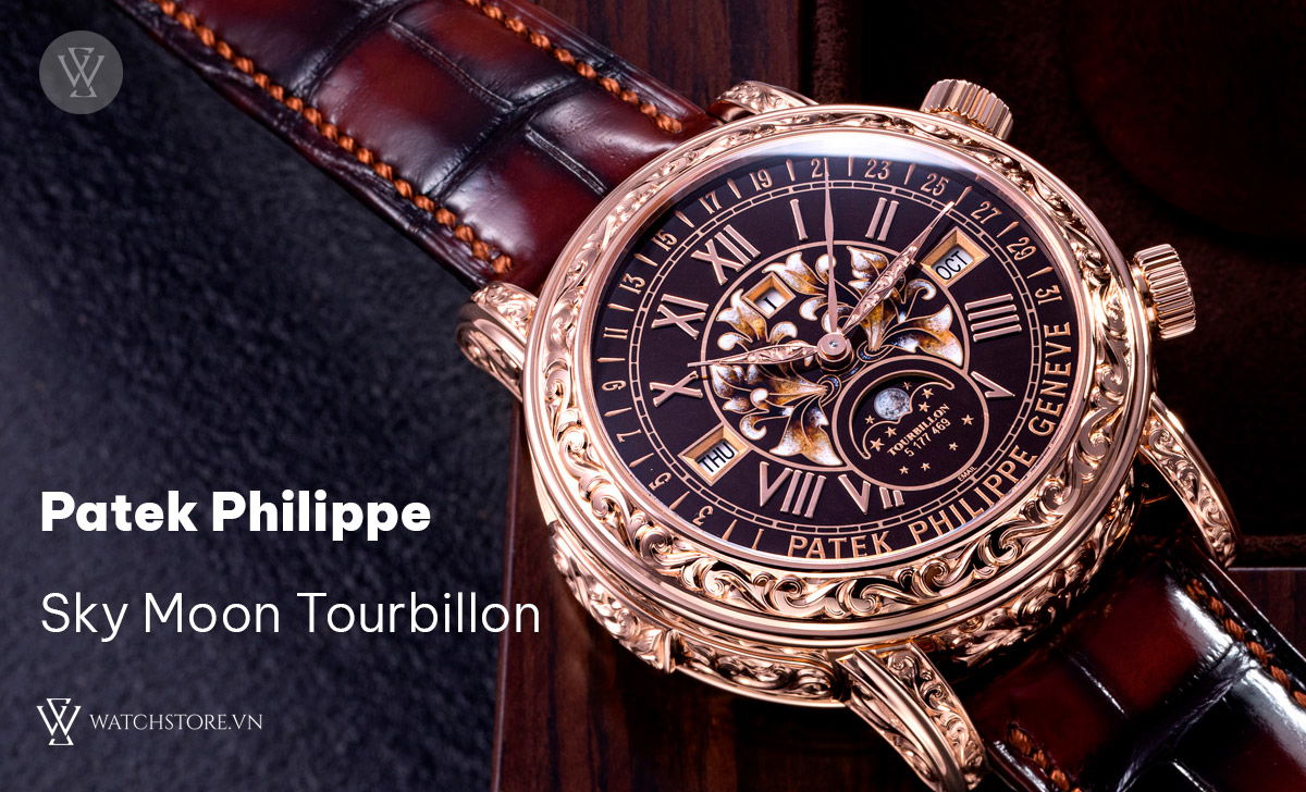Complication là gì trên đồng hồ? Các model bán chạy nhất 3 Patek Philippe Sky Moon Tourbillon