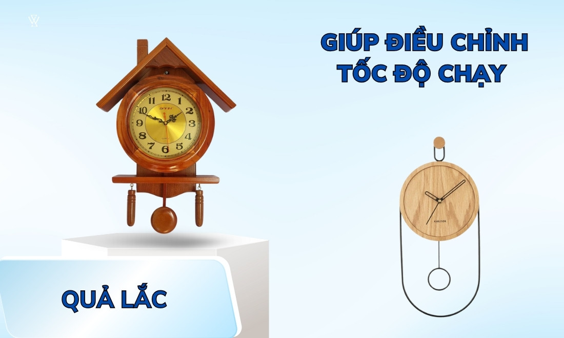 Quả lắc giúp đồng hồ hoạt động nhịp nhàng