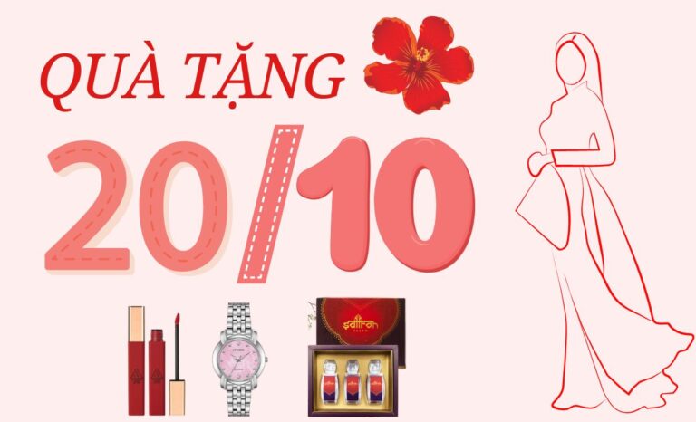 Top 10 quà tặng 20/10 cho chị em vui tức thì, hợp ý phái đẹp