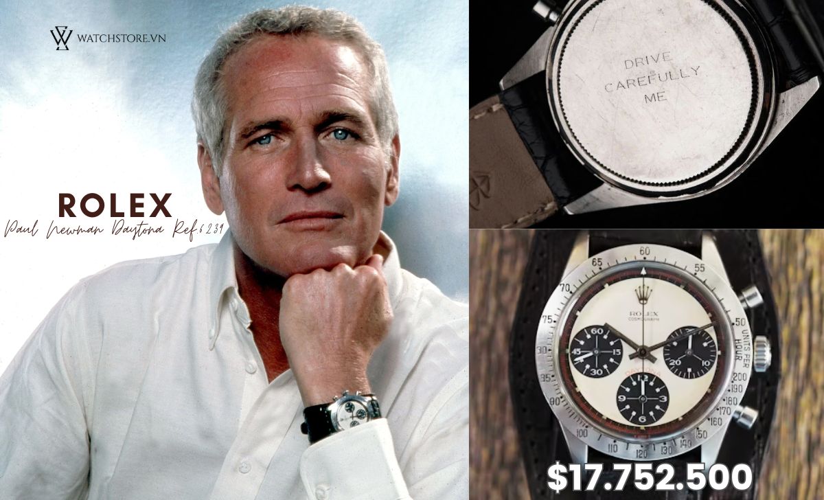 Top 10 chiếc đồng hồ đeo tay đắt nhất thế giới cập nhật 2024 9 Rolex Paul Newman Daytona Ref. 6239