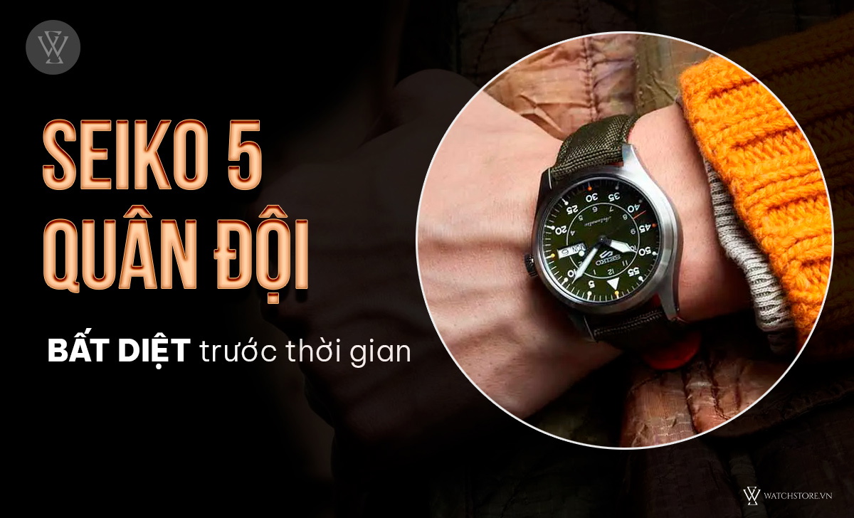 12 đại lý ủy quyền của Seiko tại Việt Nam mới nhất 2024 4 Seiko 5 quân đội bất diệt