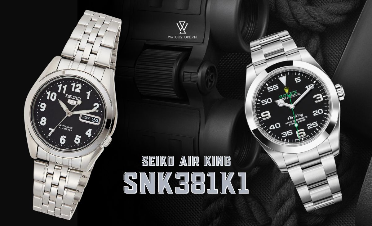 12 mẫu đồng hồ Seiko tiểu Rolex giá rẻ dưới 1000 USD nên mua 5 Seiko Air King SNK381K1