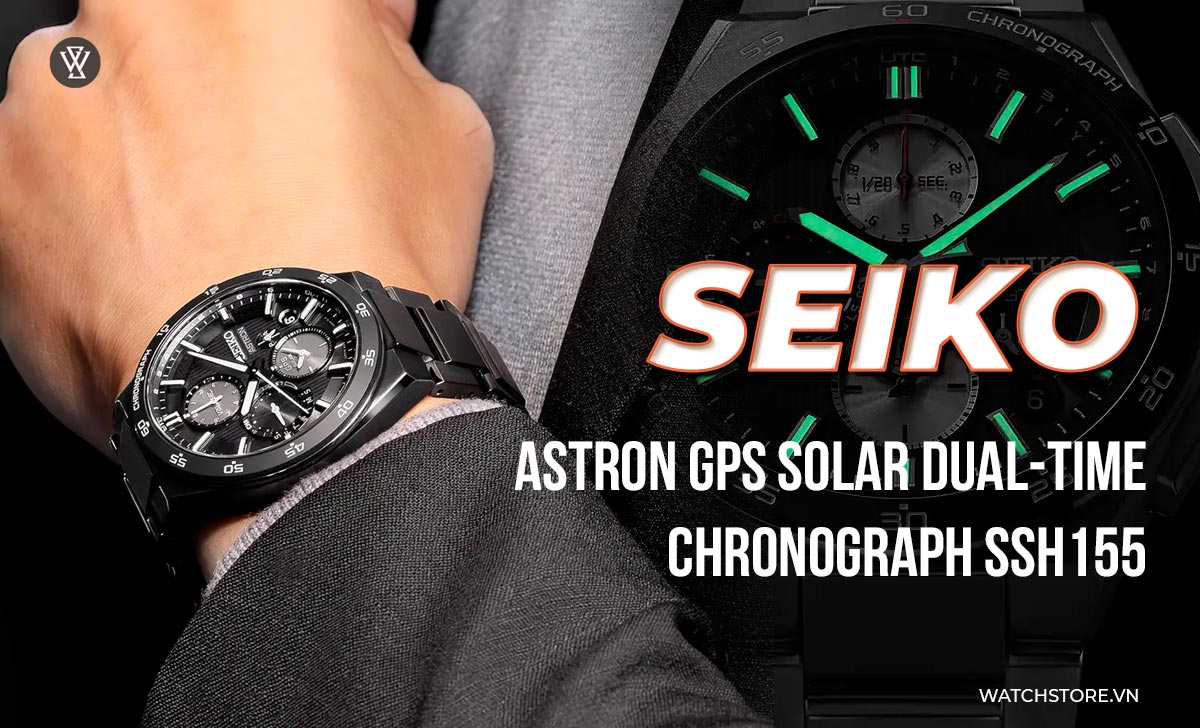 Top 15 mẫu đồng hồ Seiko mới nhất phát hành năm 2024 14 Seiko Astron GPS Solar Dual-Time Chronograph SSH155