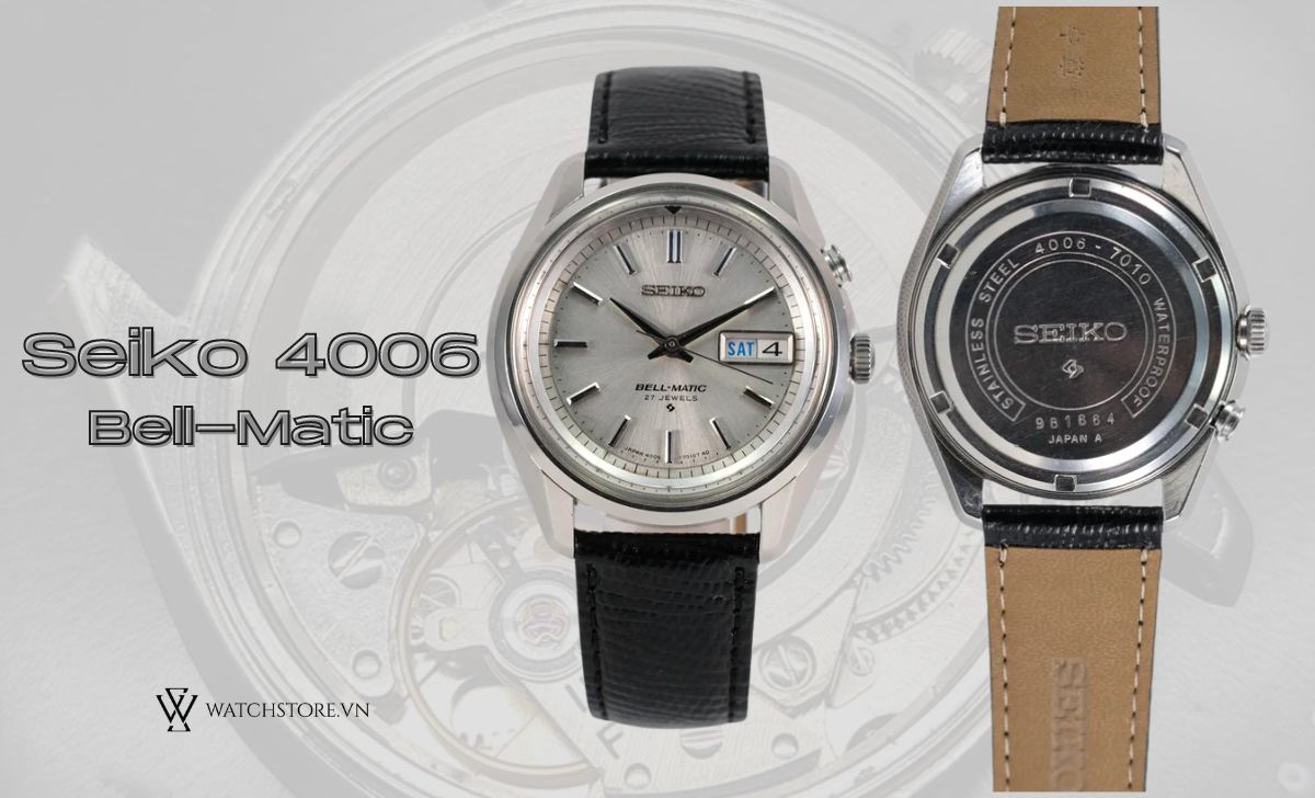 Danh sách 15 dòng đồng hồ Seiko cổ giá dưới $8000 độc đáo 7 Seiko Bell-Matic 4006 Series