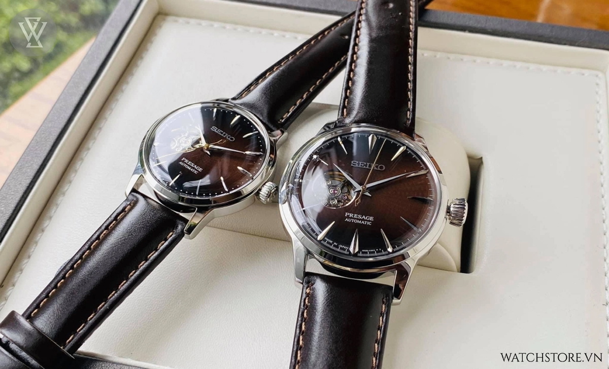 Đồng hồ tặng quà kỷ niệm ngày cưới cho bố mẹ đẹp, bền, ý nghĩa 2 seiko cap