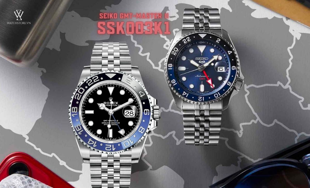 12 mẫu đồng hồ Seiko tiểu Rolex giá rẻ dưới 1000 USD nên mua 10 Seiko GMT-Master II SSK003K1