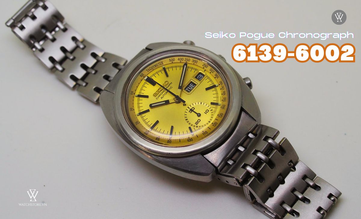 Danh sách 15 dòng đồng hồ Seiko cổ giá dưới $8000 độc đáo 15 Seiko Pogue Chronograph 6139-6002 Series