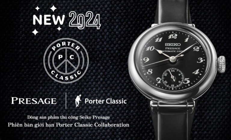Seiko x Porter Classic hợp tác tân trang mẫu đồng hồ mới Presage Laurel Limited