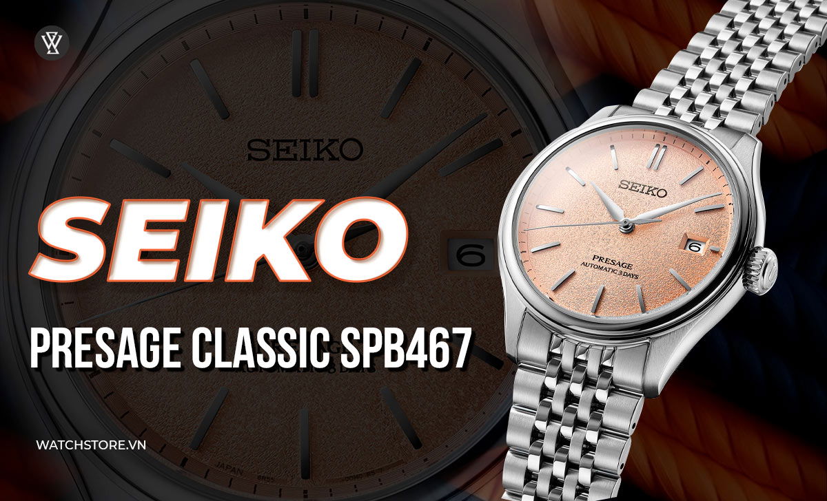 Top 15 mẫu đồng hồ Seiko mới nhất phát hành năm 2024 8 Seiko Presage Classic SPB467
