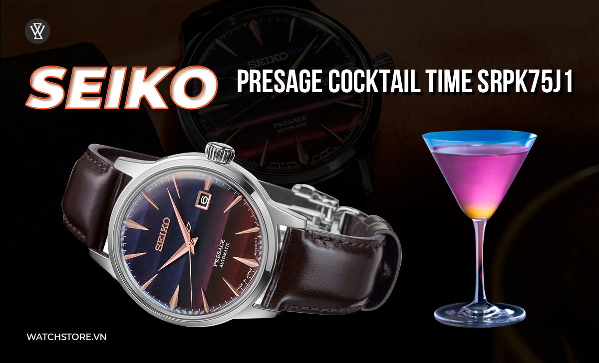 Top 15 mẫu đồng hồ Seiko mới nhất phát hành năm 2024 2 Seiko Presage Cocktail Time SRPK75J1