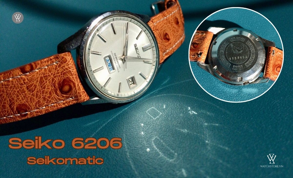 Danh sách 15 dòng đồng hồ Seiko cổ giá dưới $8000 độc đáo 5 Seiko Seikomatic 6206 Series
