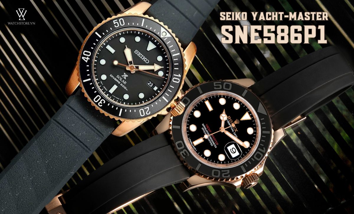 12 mẫu đồng hồ Seiko tiểu Rolex giá rẻ dưới 1000 USD nên mua 11 Seiko Yacht-Master SNE586P1