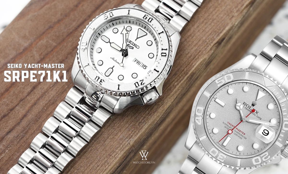12 mẫu đồng hồ Seiko tiểu Rolex giá rẻ dưới 1000 USD nên mua 8 Seiko Yacht-Master SRPE71K1
