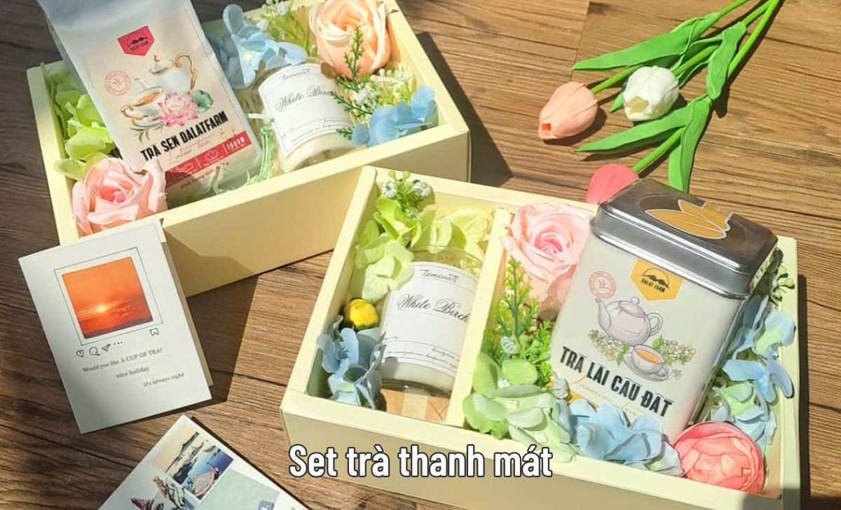 10 món quà tặng 20/11 độc đáo, hữu dụng cho thầy cô vui 5 Set trà thanh mát