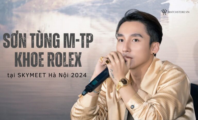 Sơn Tùng M-TP khoe đồng hồ Rolex 1.4 tỷ dát vàng tại Skymeet 2024