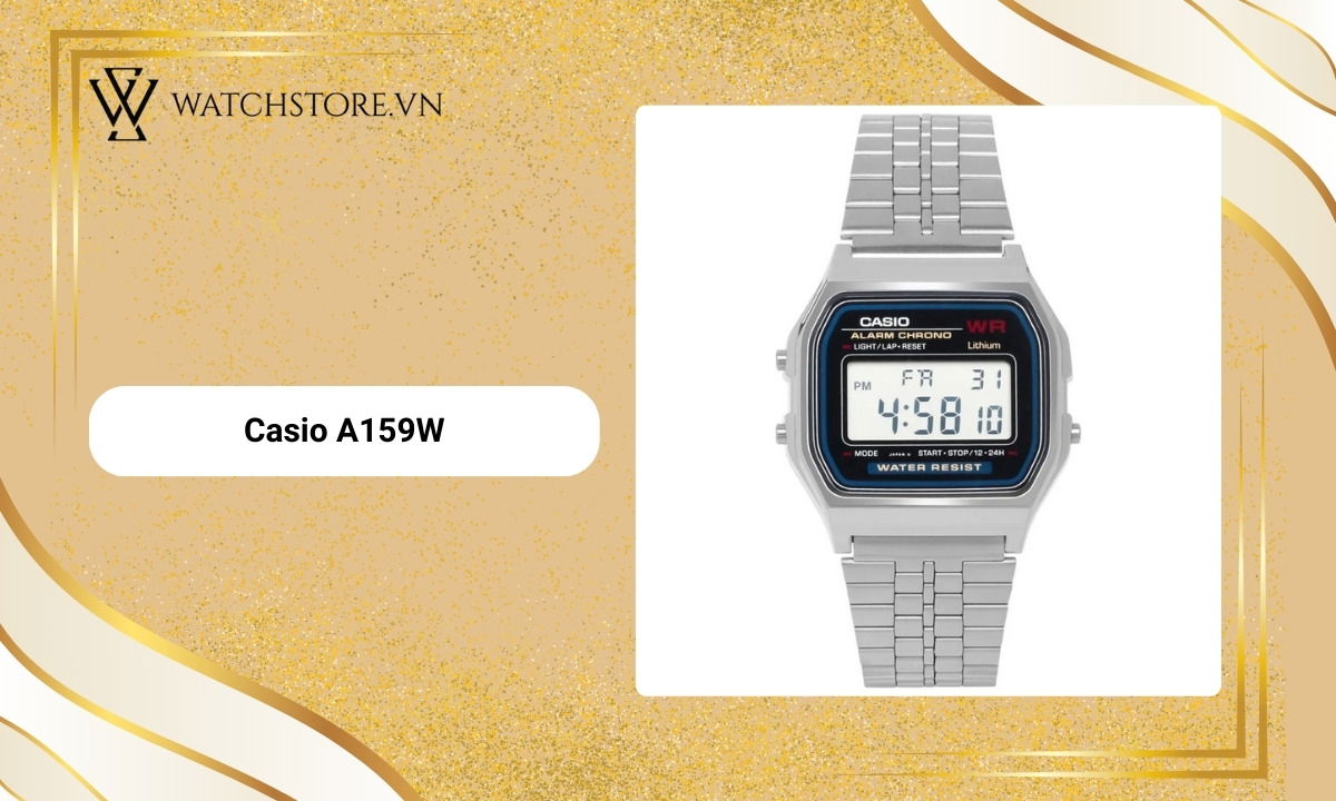 Casio A159W là phiên bản nâng cấp của F-91W
