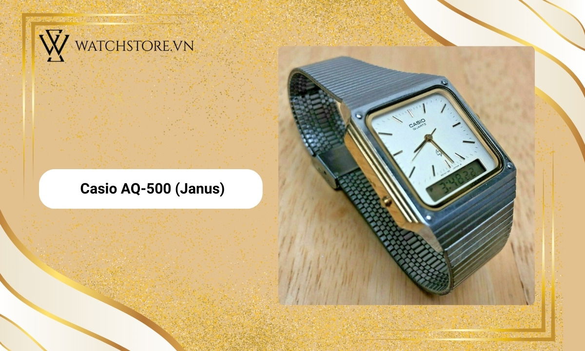 Đồng hồ Casio AQ-500 kim loại