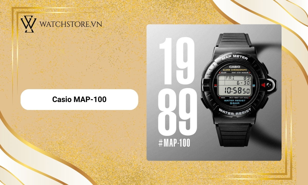 Đồng hồ Casio MAP-100 được sản xuất năm 1989