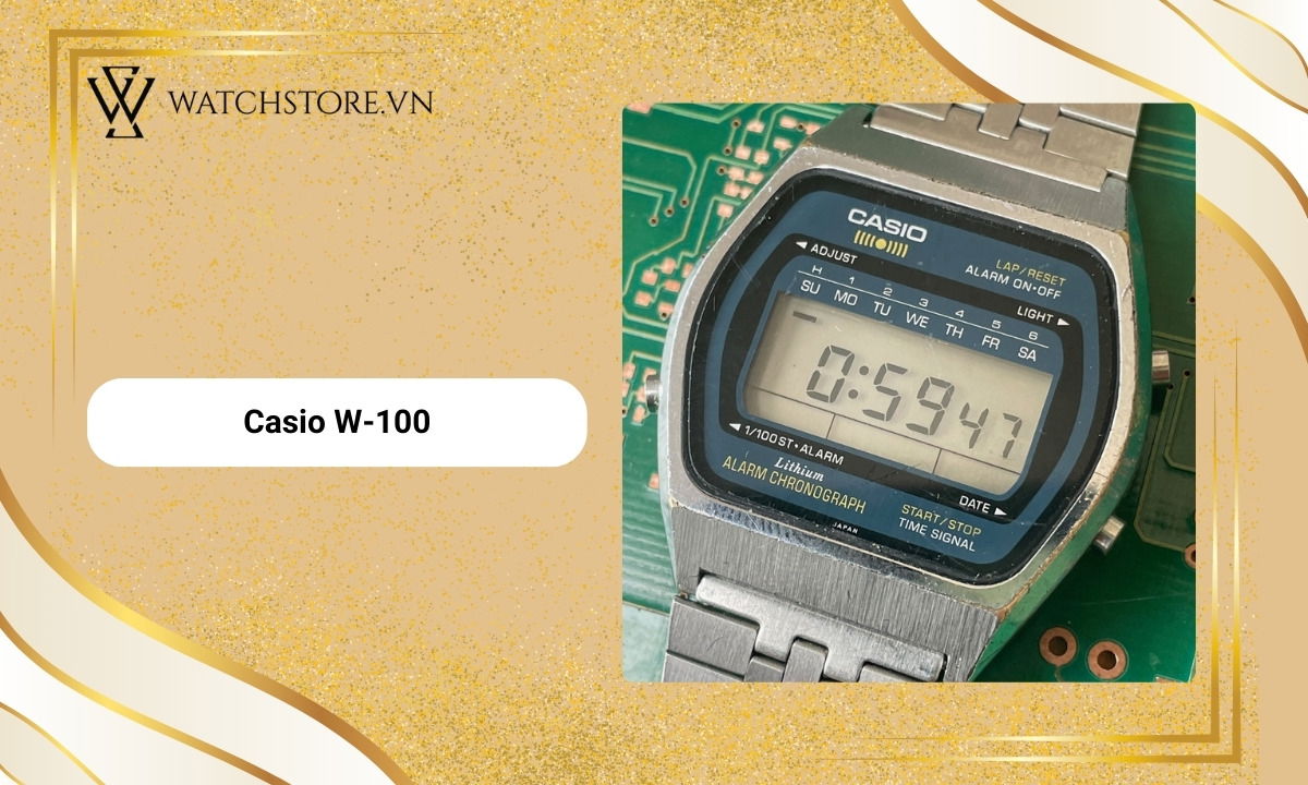 Casio W-100 thập niên 1980