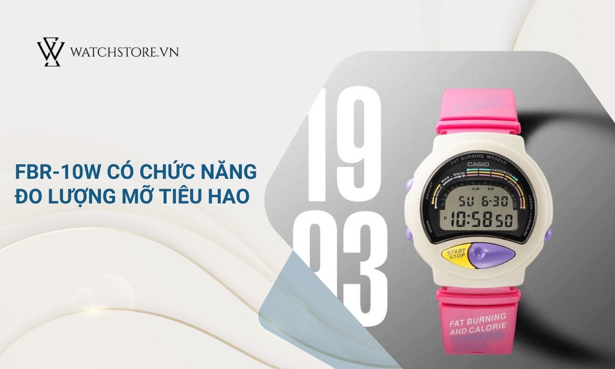 Thập niên 1990 - những bước chuyển mình của Casio 3 FBR-10W được thiết riêng cho phái đẹp
