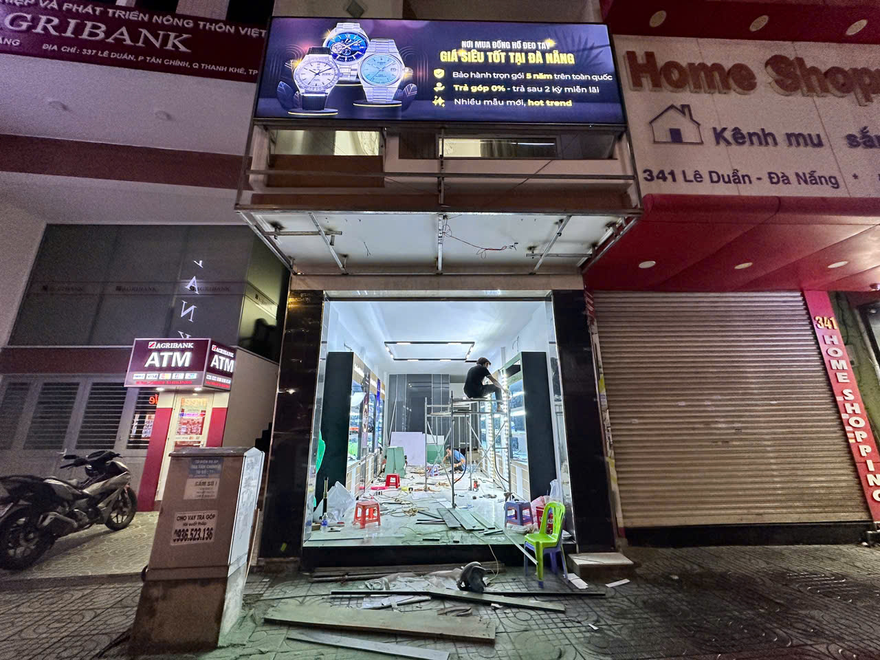 Quá trình thi công cửa hàng WatchStore thứ 5 tại 339 Đ. Lê Duẩn, Tân Chính, Thanh Khê, Đà Nẵng 13 thi cong cua hang tai 399 le duan da nang 4