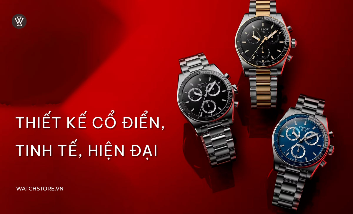 Tissot PR 516 Chronograph 2024 tái hiện thiết kế thập niên 70 5 tissot pr516 chronograph tinh tế cổ điển