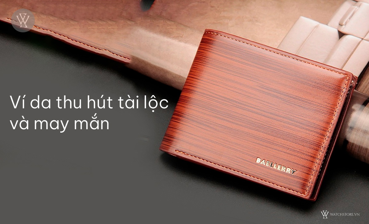 5 quà tặng sinh nhật tinh tế cho bố 40 tuổi hài lòng 4 Ví da thu hút tài lộc